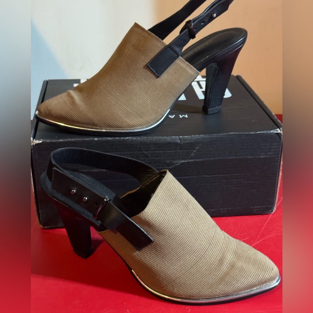 Elegant Brown Slingback Heels